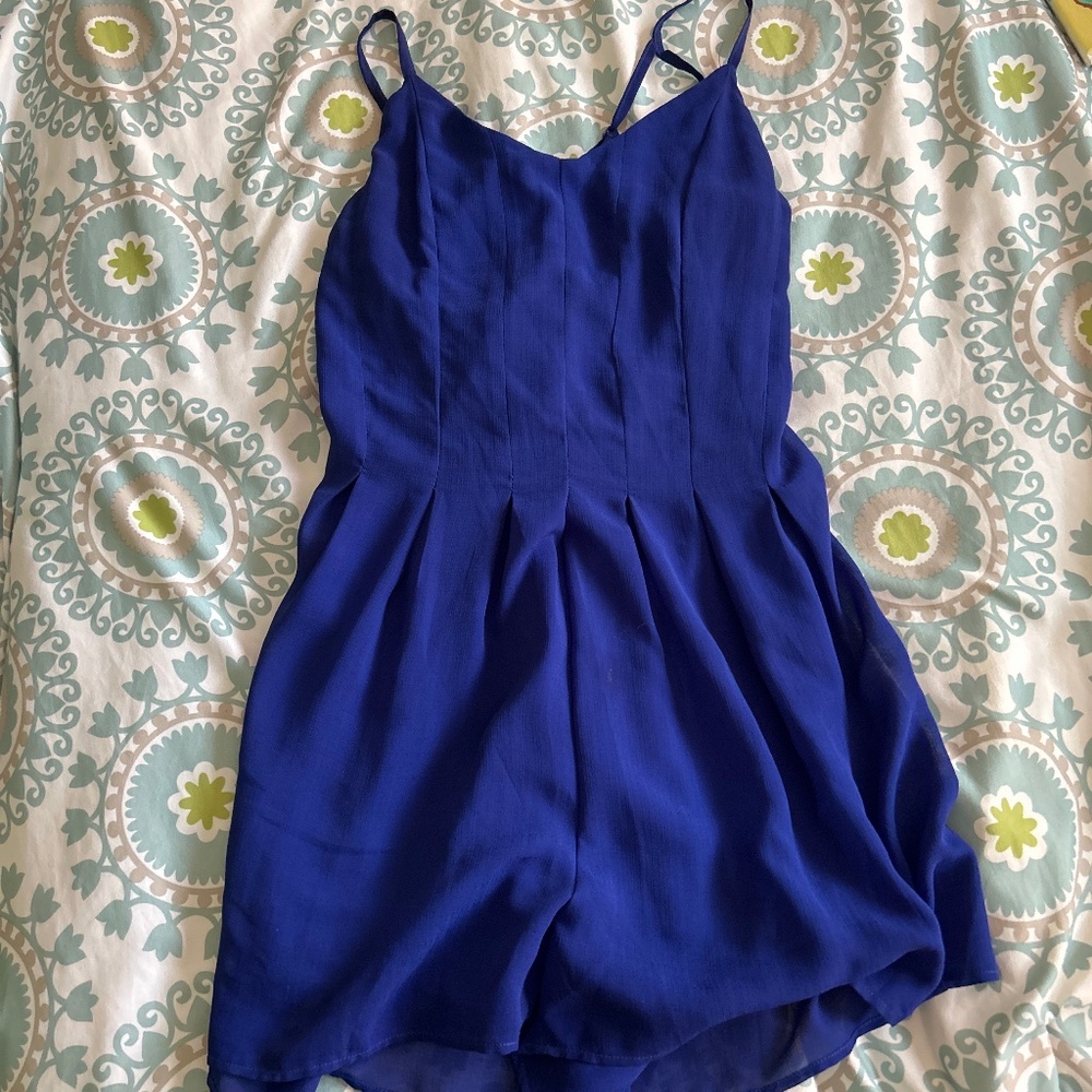 blue romper